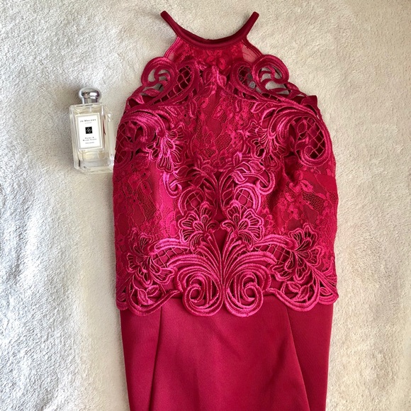 🛑❌ SOLD❌🛑Red lace fishtail Occasion Dress🔥🔥 - Picture 7 of 7